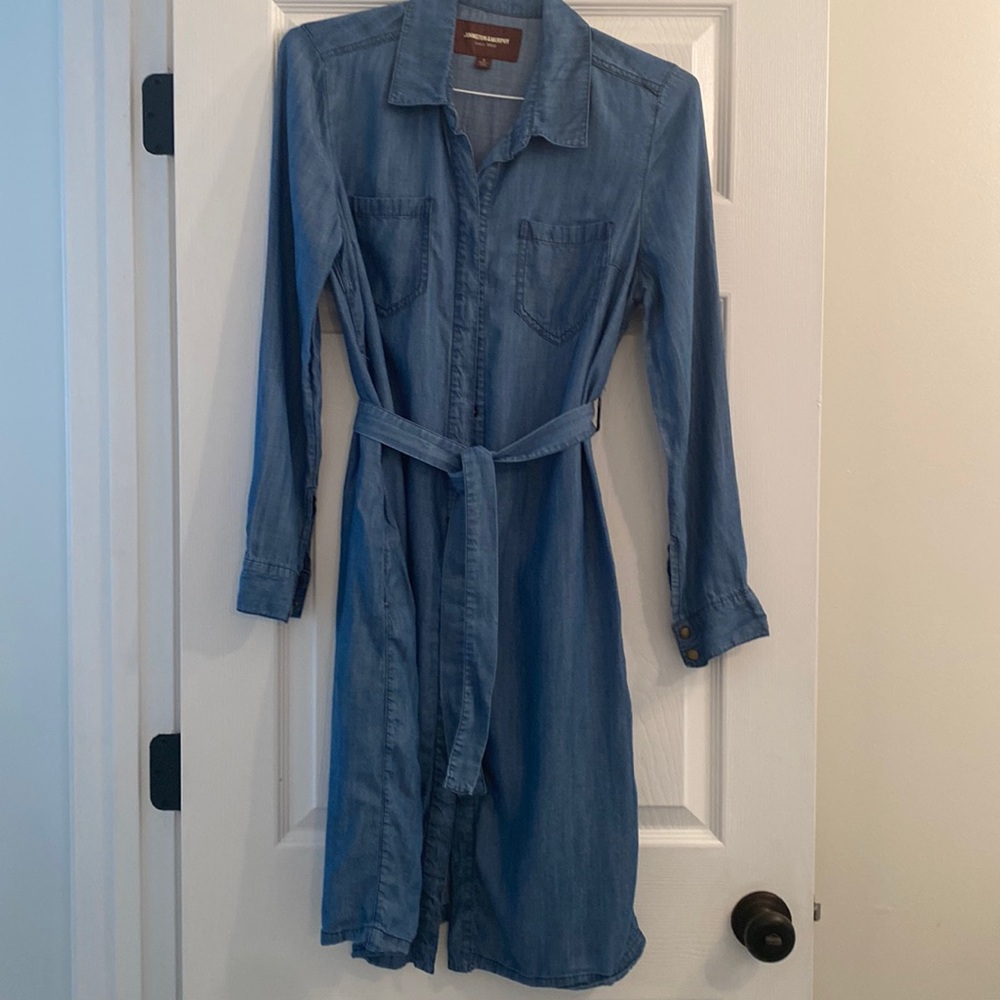 Johnston & Murphy knee length denim dress